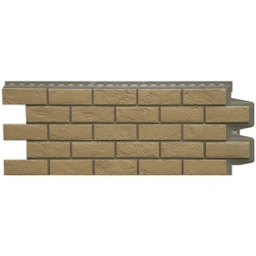 Цокольный Grand Line Состаренный кирпич Design Plus солома с темно-бежевым швом